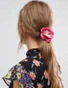 Asos Occasion Flower Hair Tie - Red