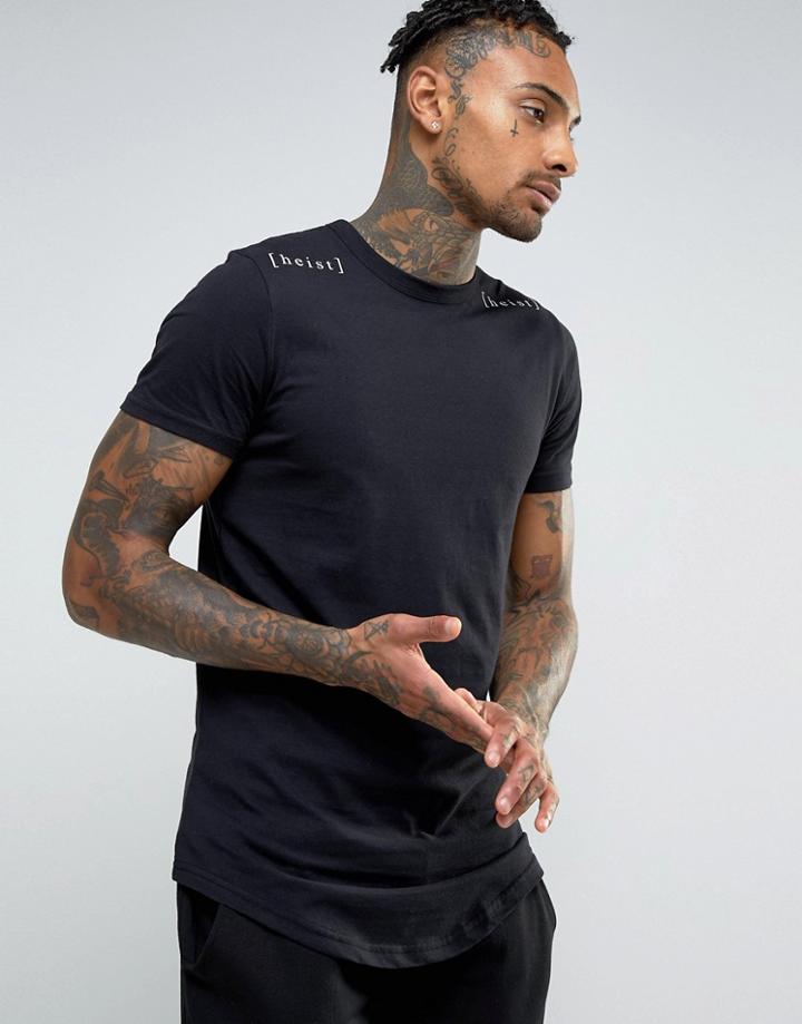 Heist Back Seam T-shirt - Black