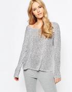 Sundry Long Sleeve Raglan Top - Oyster