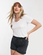 Cotton: On T-shirt In White