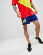 Adidas Originals Retro Colombia Soccer Shorts In Navy Cd6969 - Navy