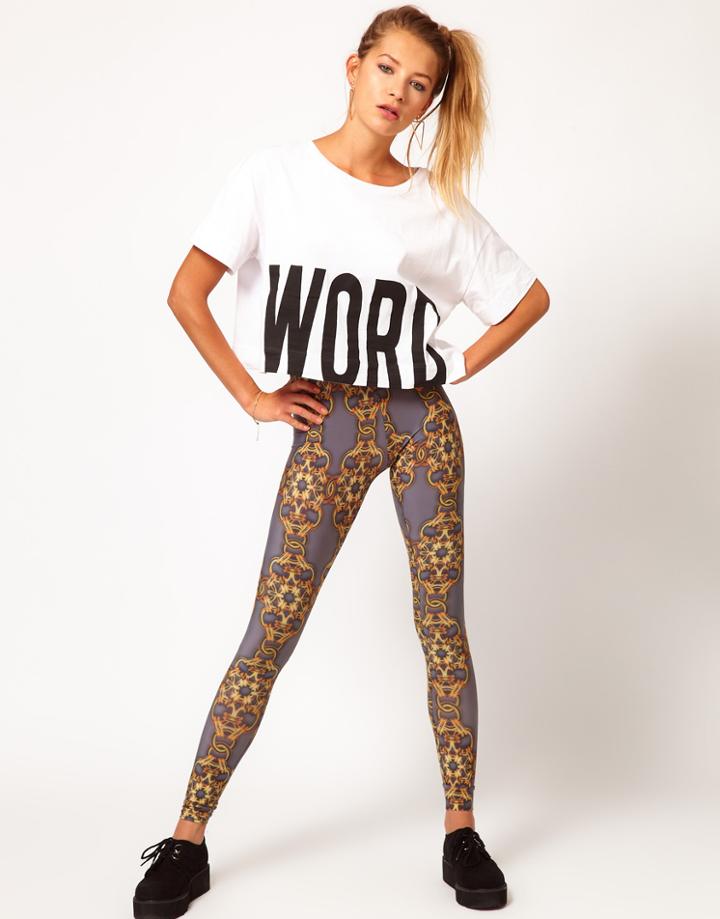 Bitching & Junkfood China Chain Print Legging