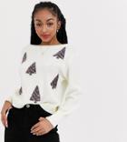 Asos Design Petite Charity Christmas Tree Sweater For Asos Foundation