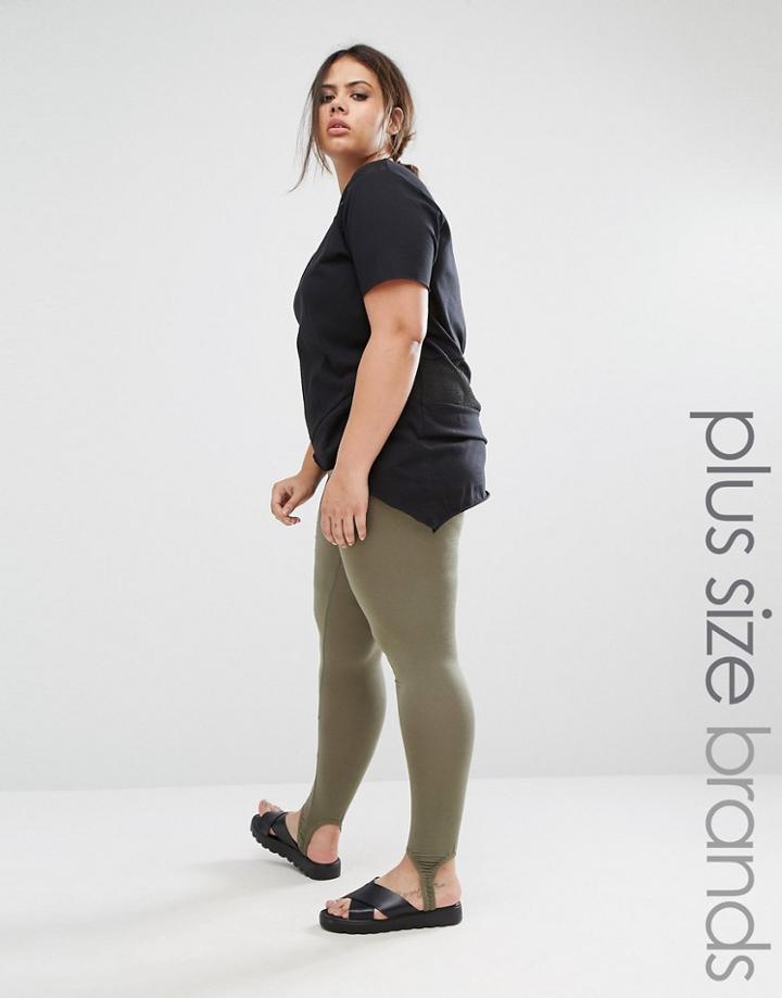 Pink Clove Stirrup Legging - Green