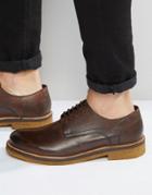 Base London Lincoln Leather Derby Shoes - Brown