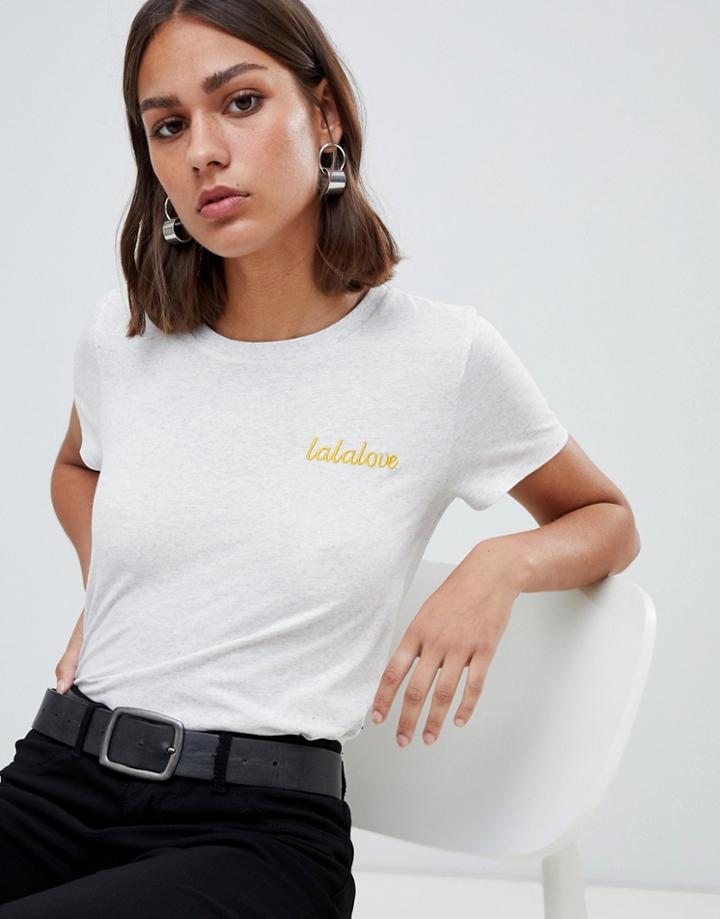 Moves By Minimum Mini Slogan T-shirt - White