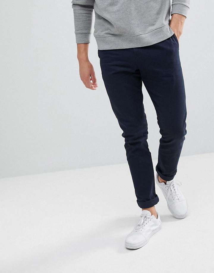 Weekday Wood Chinos Navy - Navy