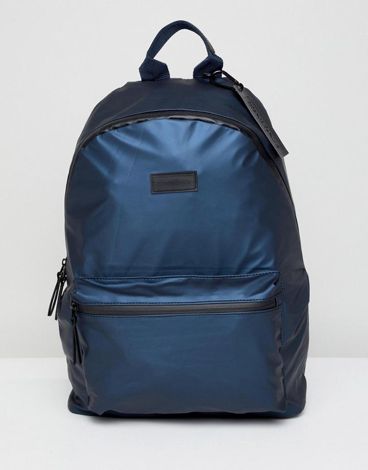 Consigned Pocket Backpack With Waterproof Zips In Black - Black