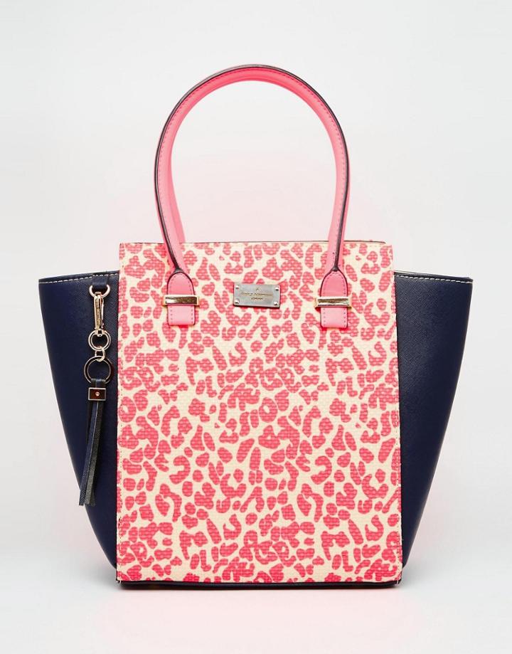 Pauls Boutique Neon Leopard Bag - Neon Pink