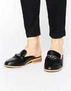 Truffle Collection Mule Loafer Shoe - Black