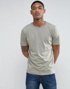 Selected Homme 'the Perfect Tee' In Melange - Green