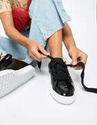 Puma Basket Heart Sneaker In Black - Black