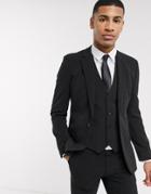 Asos Design Super Skinny Suit Jacket In Four Way Stretch In Black