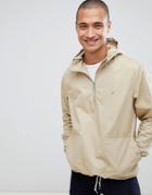 Farah Colborne Overhead Hooded Jacket In Sand-beige