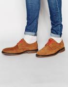 Red Tape Suede Lace Up Shoes - Brown
