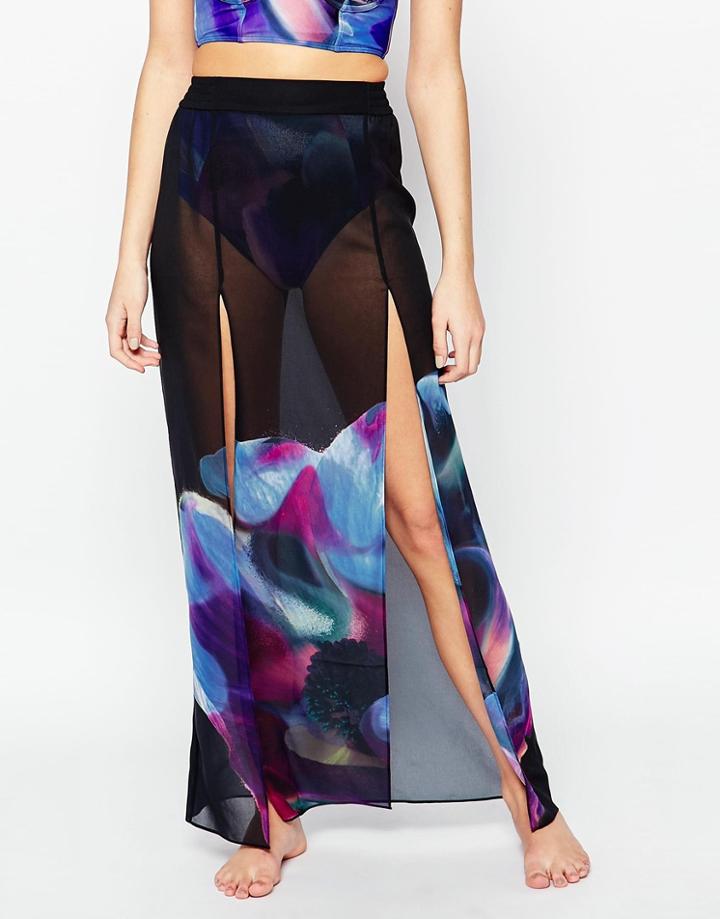 Ted Baker Cosmic Bloom Beach Skirt - Multi