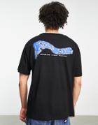 The Couture Club Oversized T-shirt In Black With Neon Green Placement Print