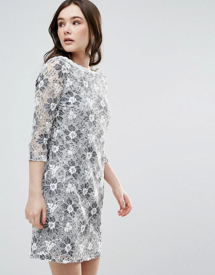 Vero Moda Shift Dress In Print - White