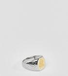 Serge Denimes Merchant Ring In Solid Silver With 14k Gold Plating