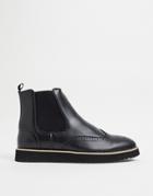 Truffle Collection Casual Chelsea Boots In Black