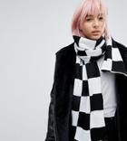 E.l.k Knitted Checkerboard Scarf - Multi