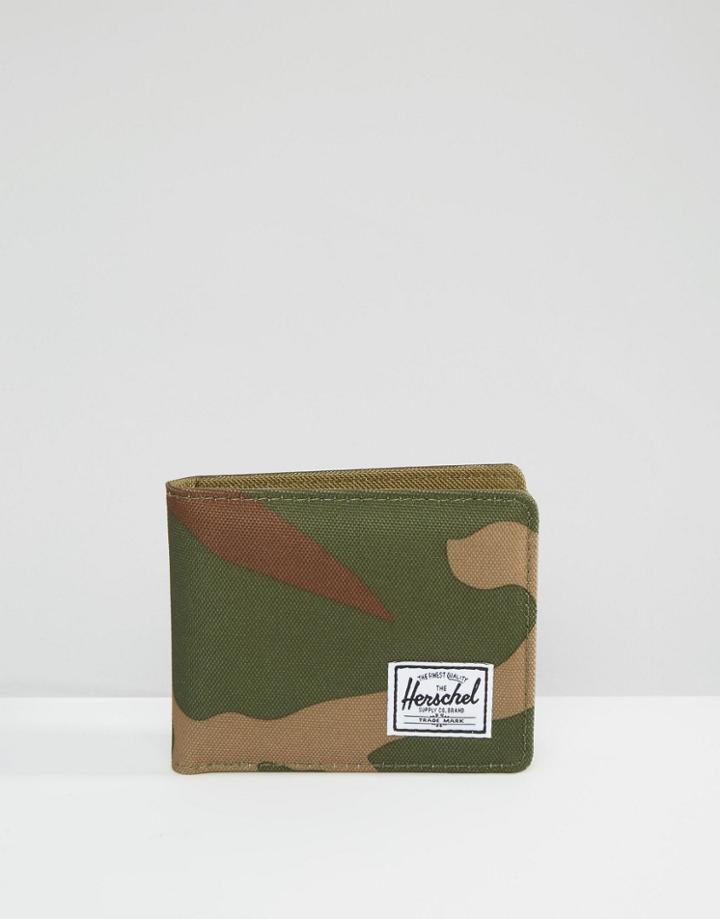 Herschel Supply Co Roy Wallet In Camo - Green