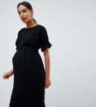 Asos Design Maternity Wiggle Midi Dress