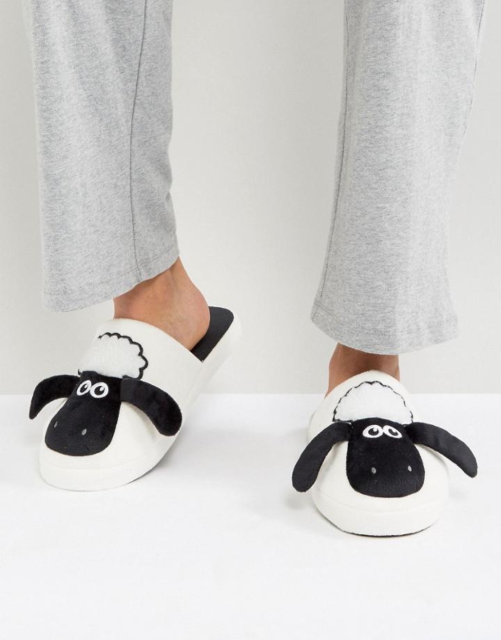 Fizz Shaun The Sheep Slippers - Cream