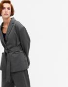 Monki Gabi Co-ord Belted Blazer In Gray-grey