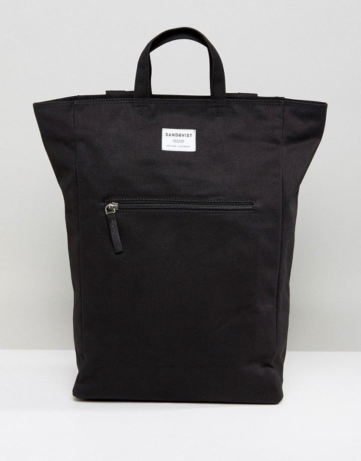 Sandqvist Tony Backpack & Tote In Black - Black