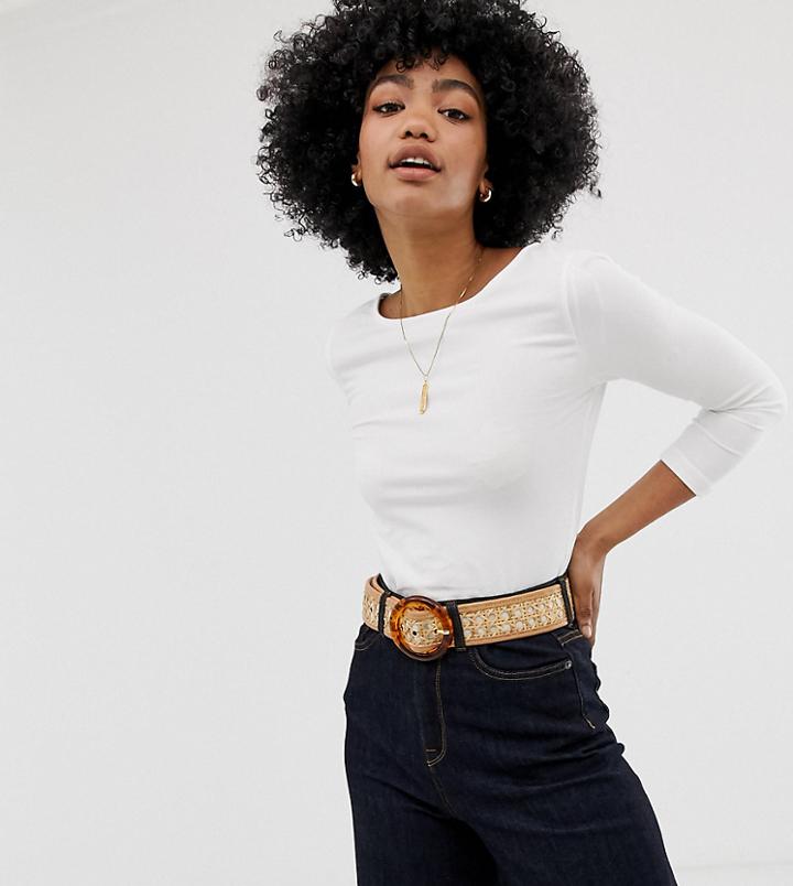 Warehouse Scoop Back Top In White - White
