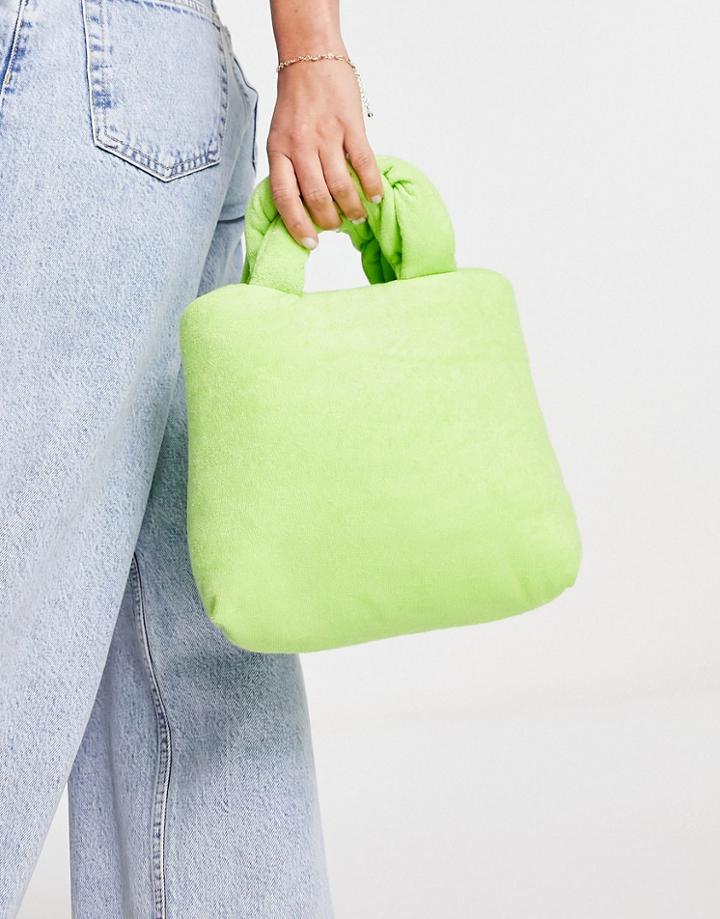 Topshop Gigi Terrycloth Grab Bag-green