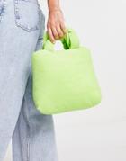 Topshop Gigi Terrycloth Grab Bag-green