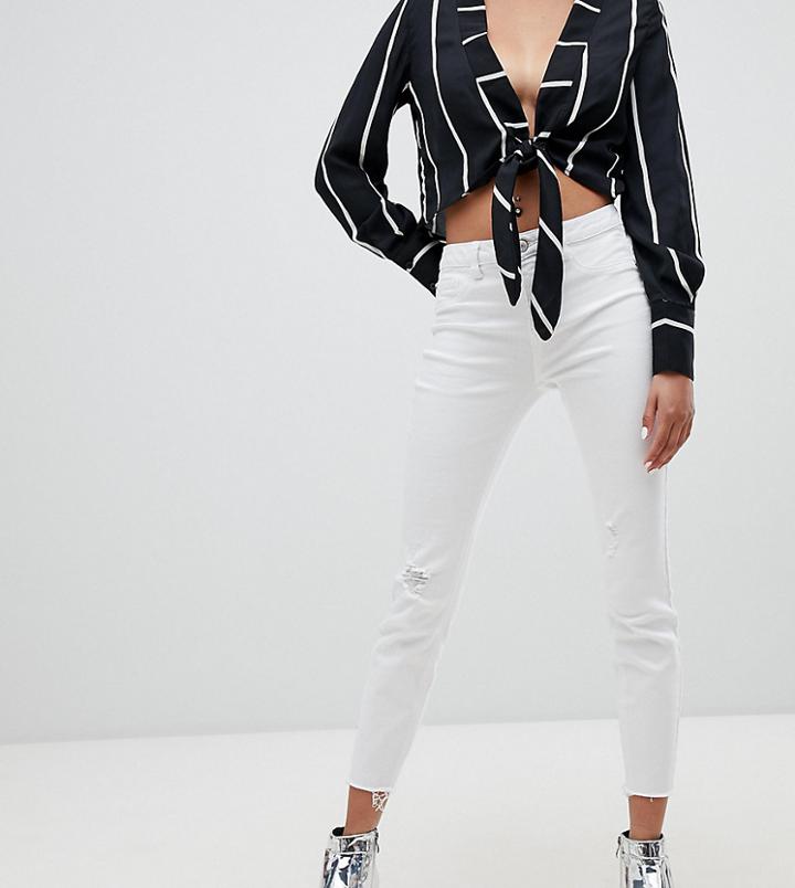 New Look Skinny Fray Hem Jean