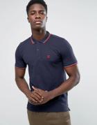 Selected Slim Fit Polo Shirt With Stretch - Navy