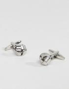 Designb Knot Cufflinks In Silver Exclusive To Asos - Silver