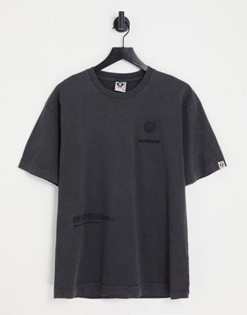 Aape By A Bathing Ape Now Boxy Fit Washed T-shirt In Black