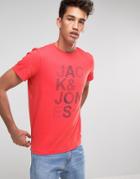Jack & Jones T-shirt With Chest Print - Red
