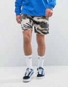 Bershka Jersey Shorts In Camo - Multi