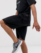 Asos 4505 Basketball Shorts With Mesh Side Stripe-black