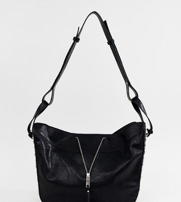 Sacred Hawk Embellished Handbag - Black