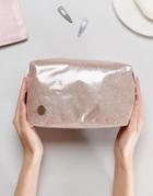 Mi-pac Champagne Glitter Toiletry Bag - Pink