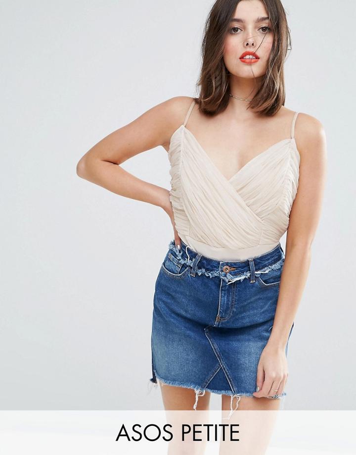 Asos Petite Cami Body With Corset Detail - Multi