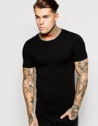 Asos Extreme Fitted Fit T-shirt With Crew Neck And Stretch - Black