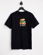 Vans X Crayola T-shirt With Flower Chest Print In Black