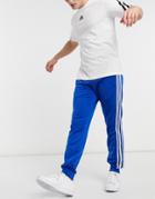 Adidas Originals 3-stripes Firebird Sweatpants In Blue-blues