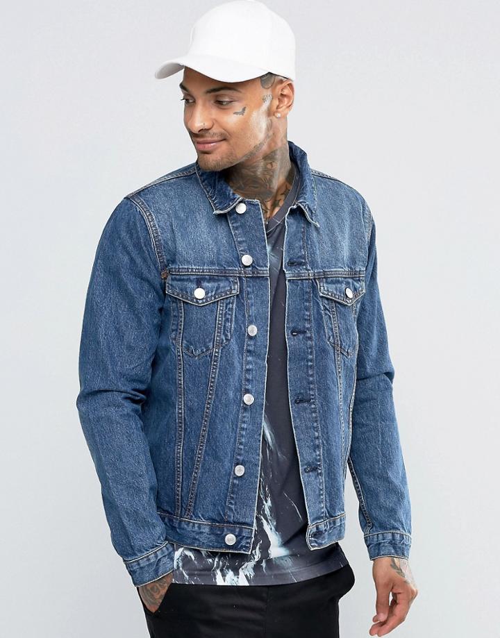 New Look Denim Jacket In Blue - Blue