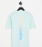 Columbia Unionville Back Print T-shirt In Blue Exclusive To Asos