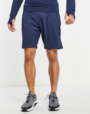 Threadbare Active Training Shorts In Navy