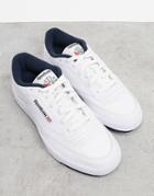 Reebok Classics Club C 85 Sneakers In White With Navy Tab